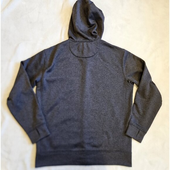 Burton Medium Full Zip Hoodie Gray w White Logo Snowboarding Outdoor - Picture 7 of 13